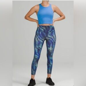 Lululemon Blue Leggings High Waist Performance